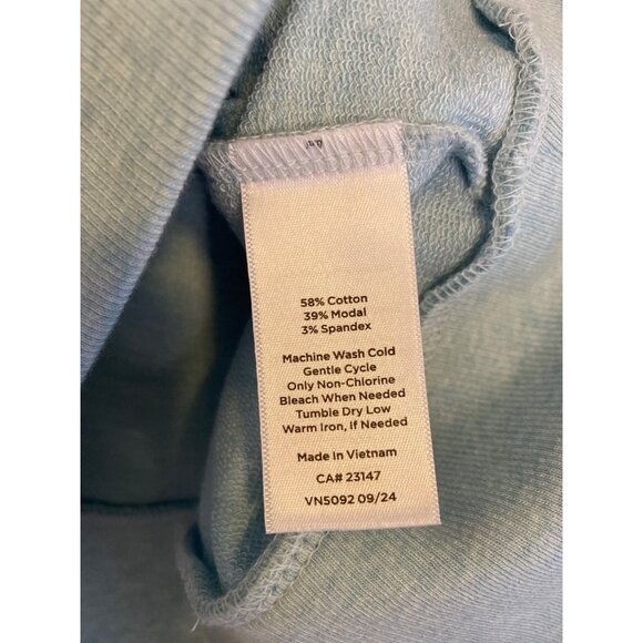 T By Talbots Women's XL Blue Lightweight Pullover Sweatshirt With UPF 50+ - Picture 4 of 5